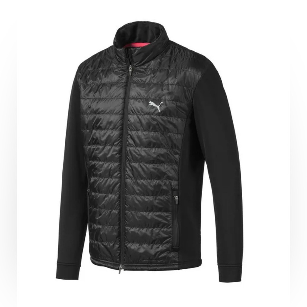 Puma Quilted Primaloft Mens Black Golf Jacket, Size M